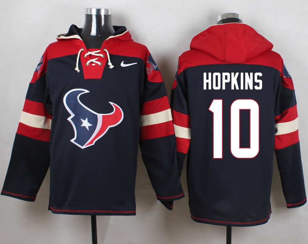 NFL Houston Texans #10 Hopkins Blue Hoodie