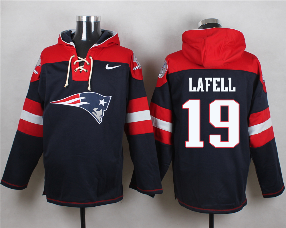 NFL New England Patriots #19 Lafell Blue Hoodie