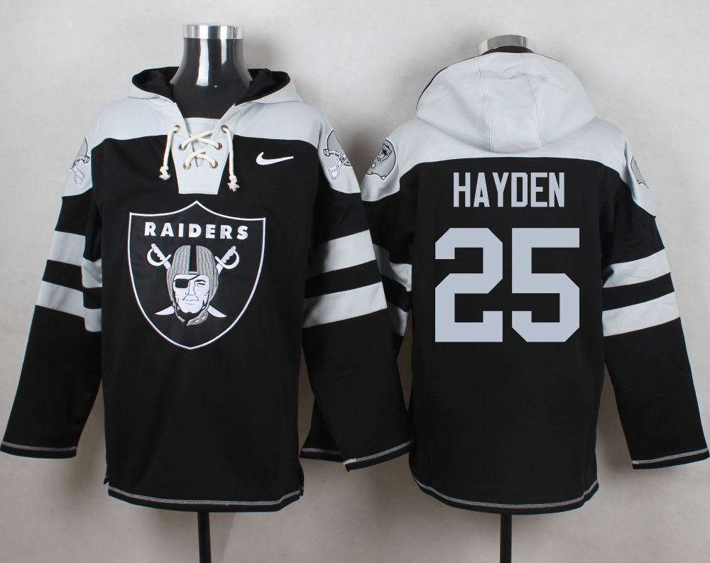 NFL Oakland Raiders #25 Hayden Black Hoodie
