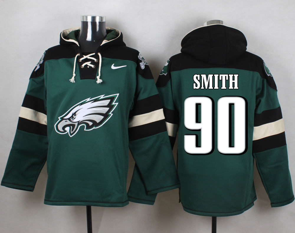 NFL Philadelphia Eagles #90 Smith Green Hoodie