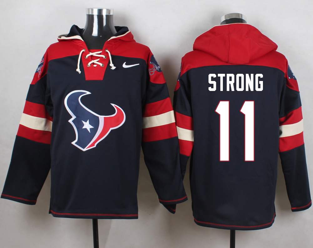 NFL Houston Texans #11 Strong Blue Hoodie
