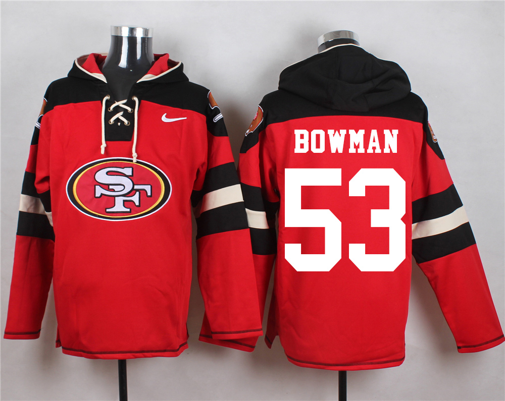 NFL San Francisco 49ers #53 Bowman Red Hoodie