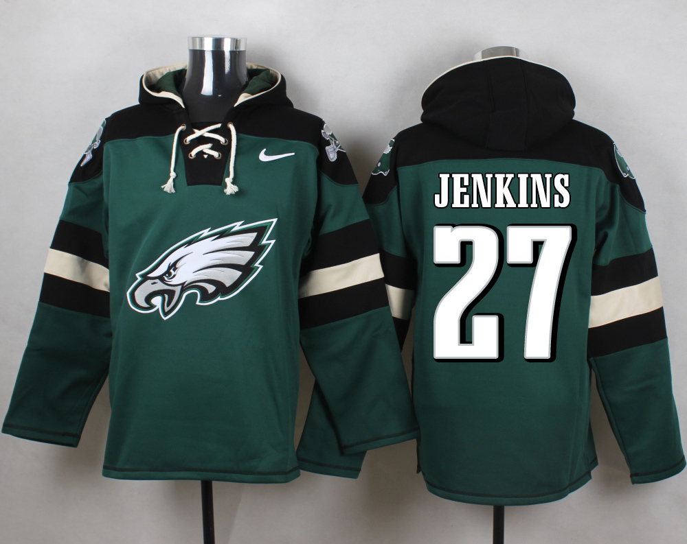 NFL Philadelphia Eagles #27 Jenkins Green Hoodie