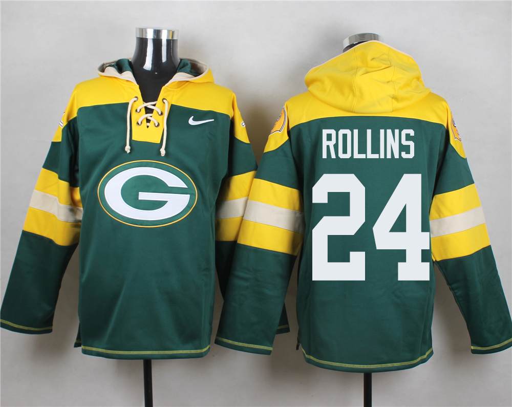 NFL Green Bay Packers #24 Rollins Green Hoodie