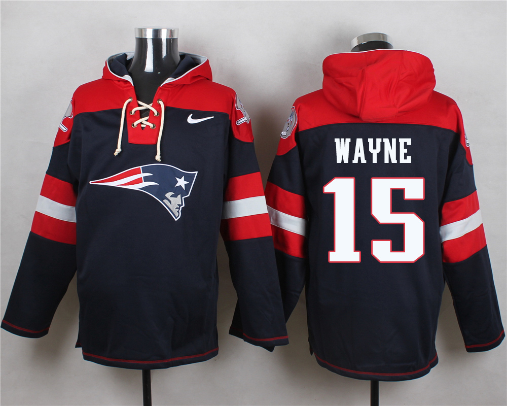 NFL New England Patriots #15 Wayne Blue Hoodie