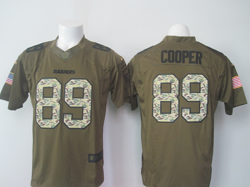 NFL Oakland Raiders #89 Cooper Green Salute To Service Limited Jersey