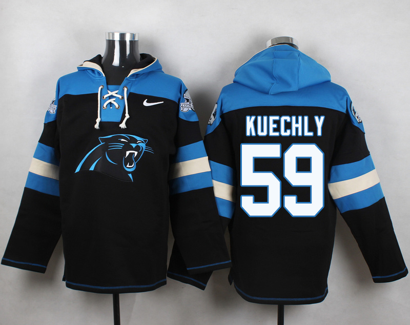 NFL Carolina Panthers #59 Kuechly Black Hoodie