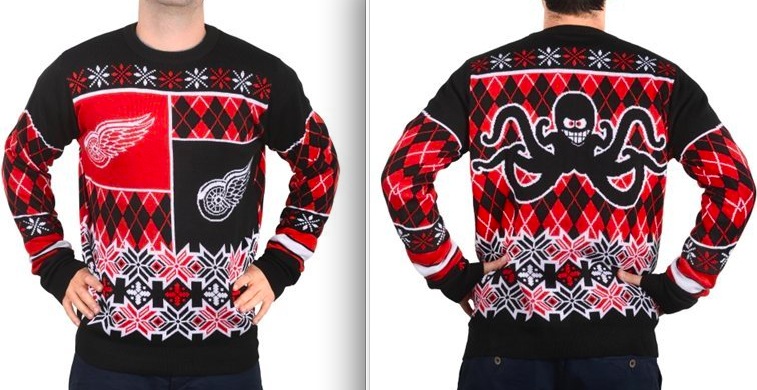 NHL Detroit Red Wings Red Sweater 2