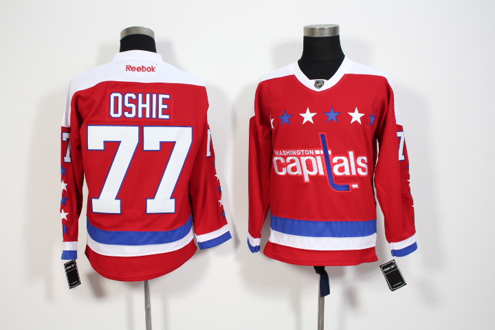 NHL Washington Capitals #77 Oshie Red Jersey