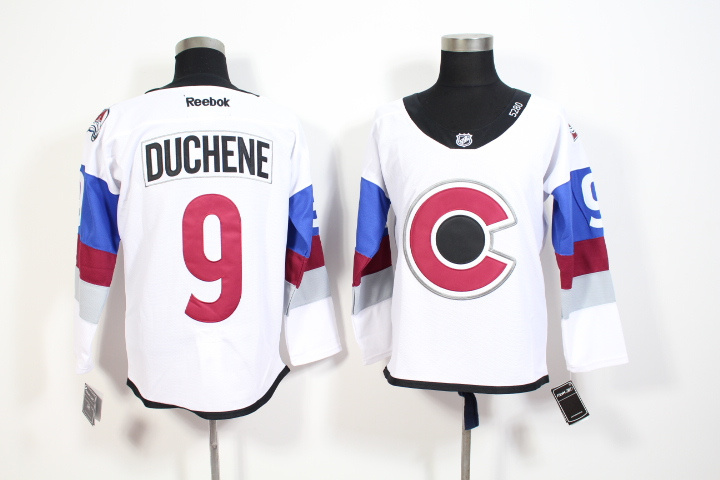 NHL Colorado Avalanche #9 Duchene White Jersey