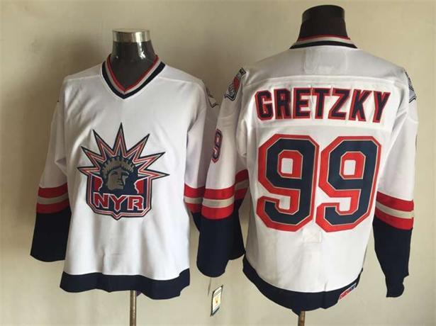 NHL New York Rangers #99 Gretzky White Jersey
