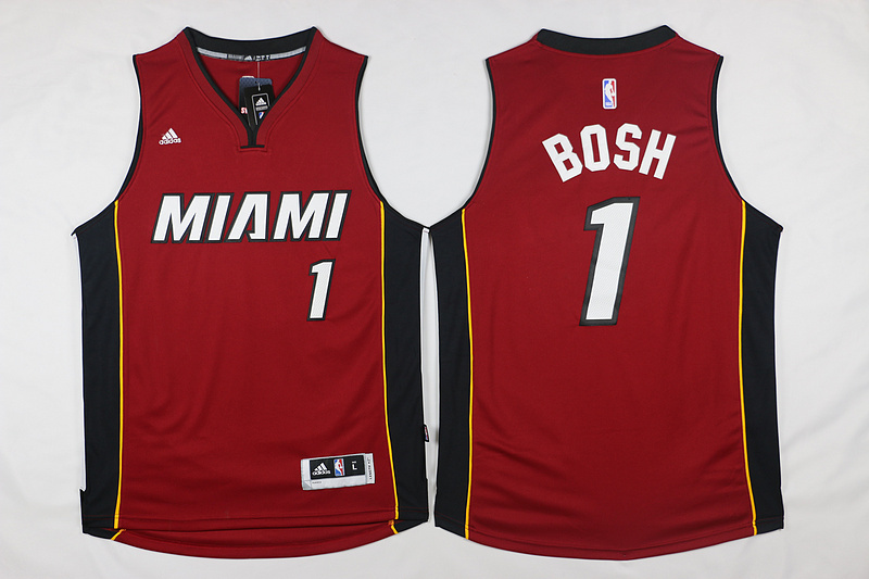 NBA Miami Heat #1 Bosh Red Jersey