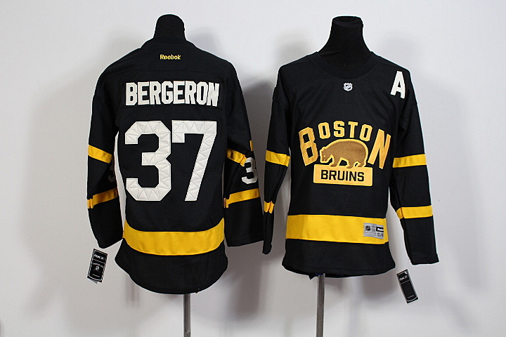 Youth NHL Boston Bruins #37 Bergeron Black Jersey