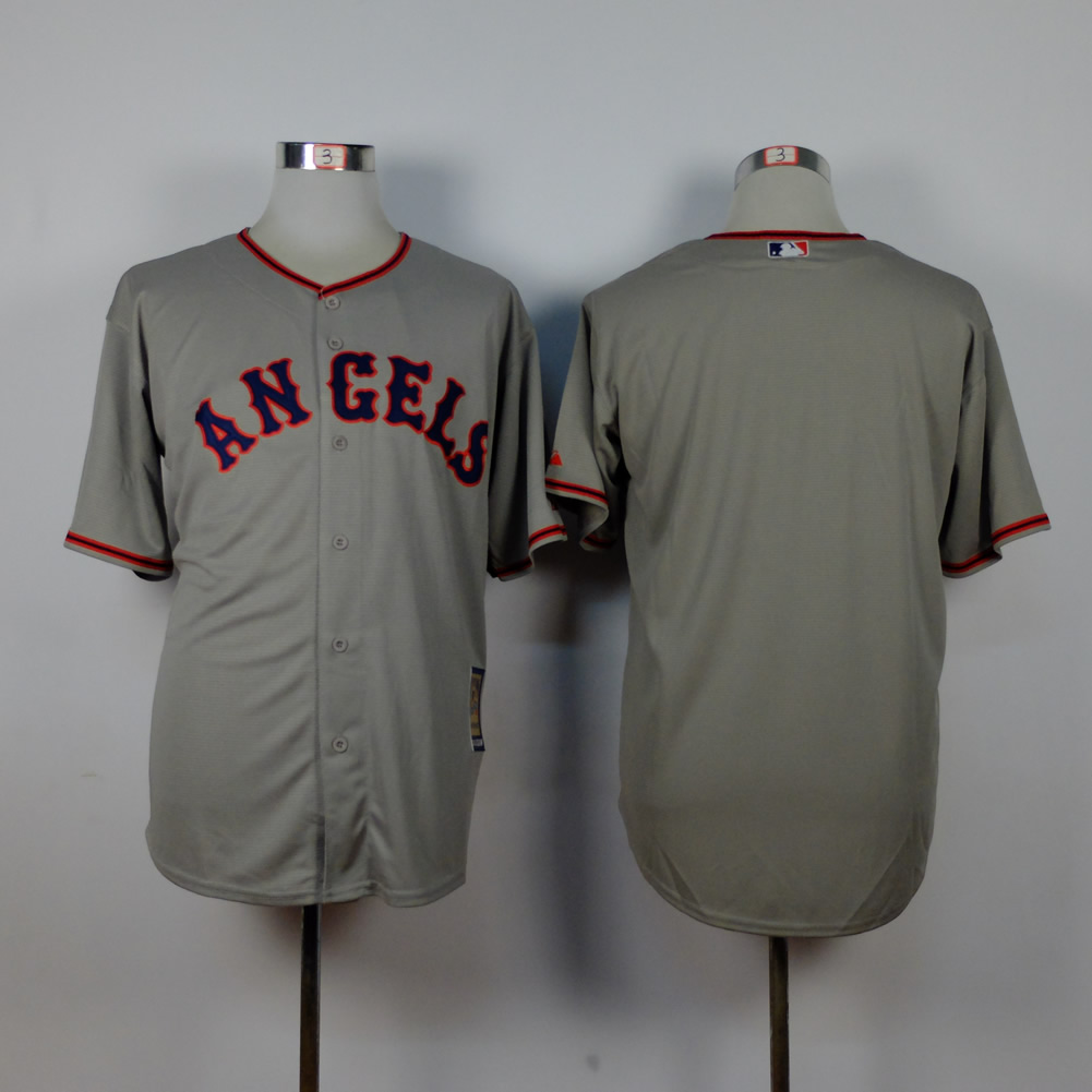 MLB Los Angeles Angels Blank Grey Jersey