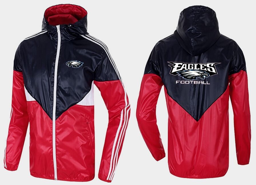 NFL Philadelphia Eagles Red Black Jacket
