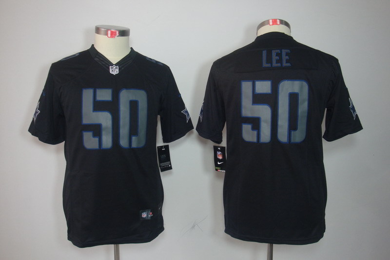 Nike Dallas Cowboys #50 Lee Impact Limited Black Youth Jersey