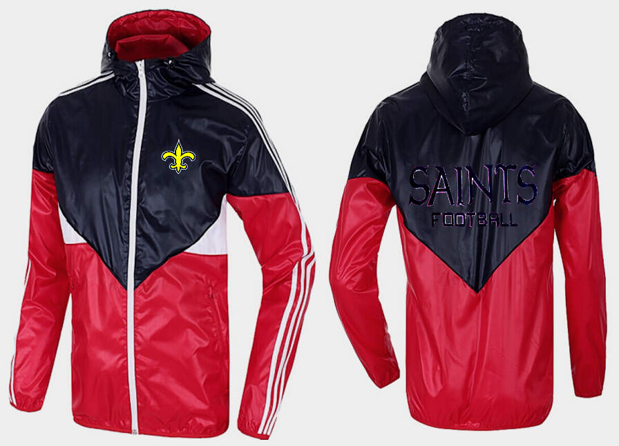 NFL New Orleans Saints Red Black Jacket