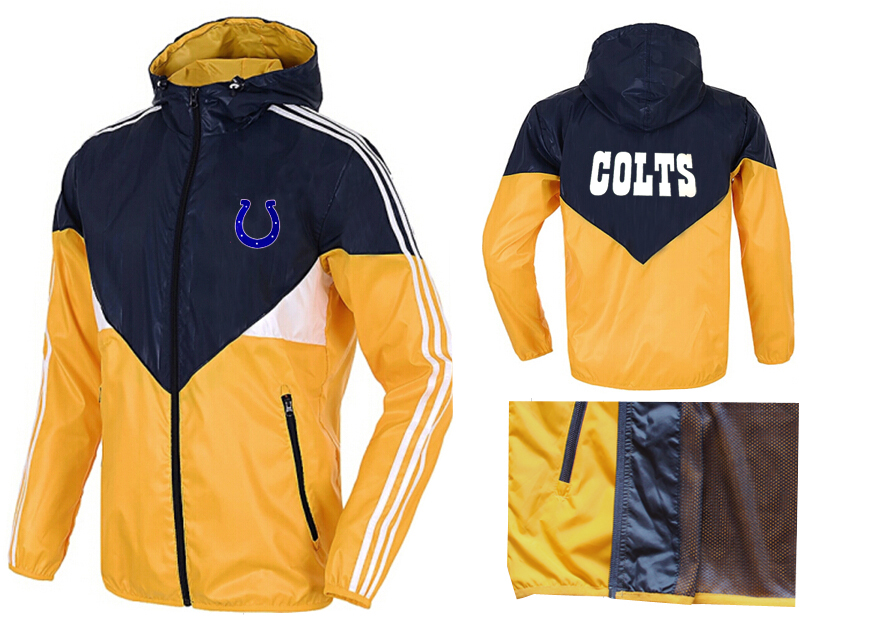 NFL Indianapolis Colts Yellow Black Jacket