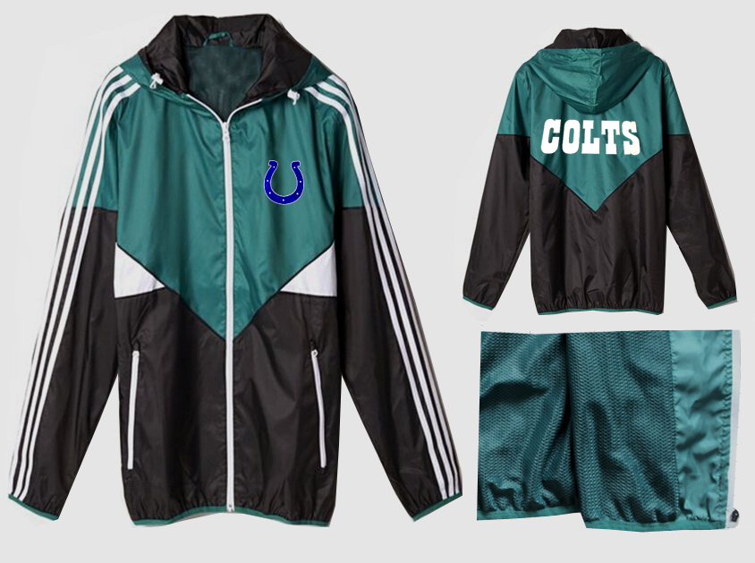 NFL Indianapolis Colts Green Black Jacket