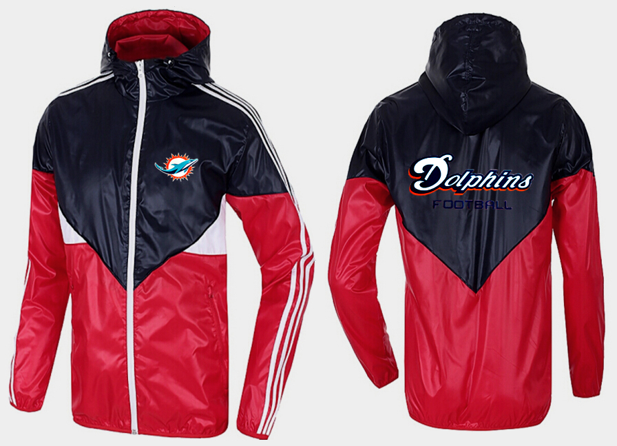 NFL Miami Dolphins Red Black Jacket