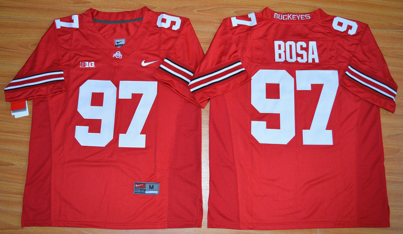 NCAA Ohio State Buckeyes #97 Joey Bosa Football Jersey Red