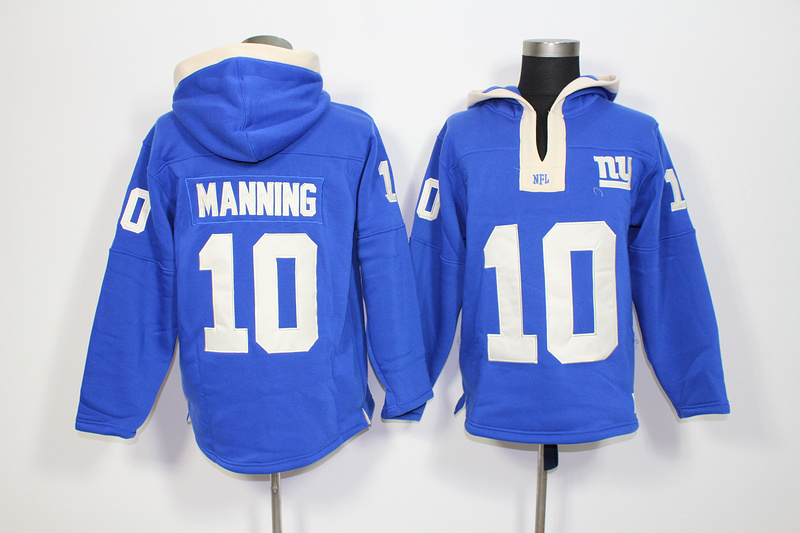 NFL New York Giants #10 Manning Blue Hoodie