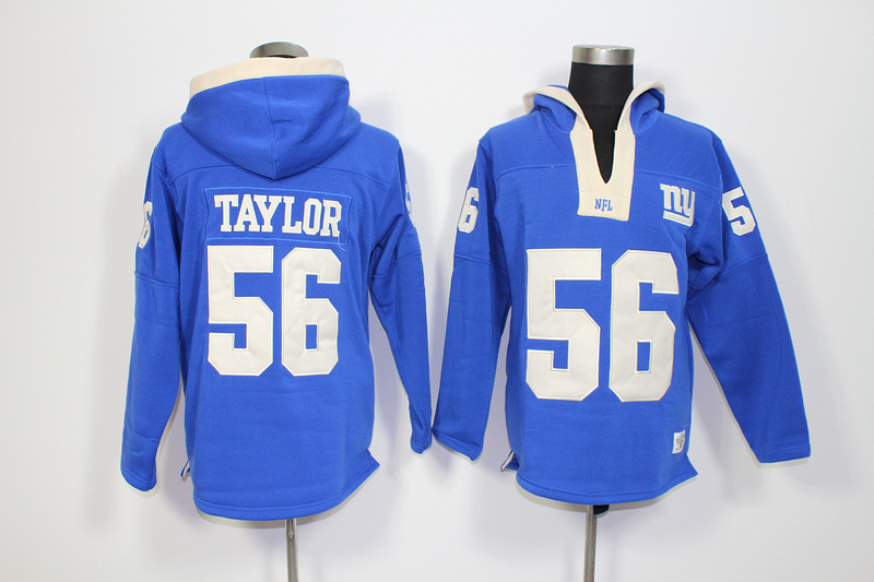 NFL New York Giants #56 Taylor Blue Hoodie