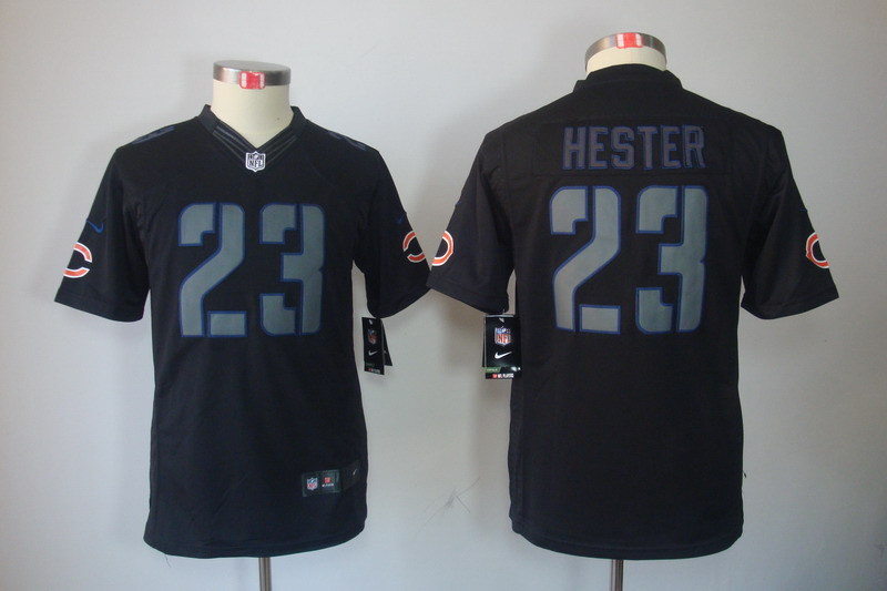 Kidss Chicago Bears #23 Hester Impact Limited Black Jersey