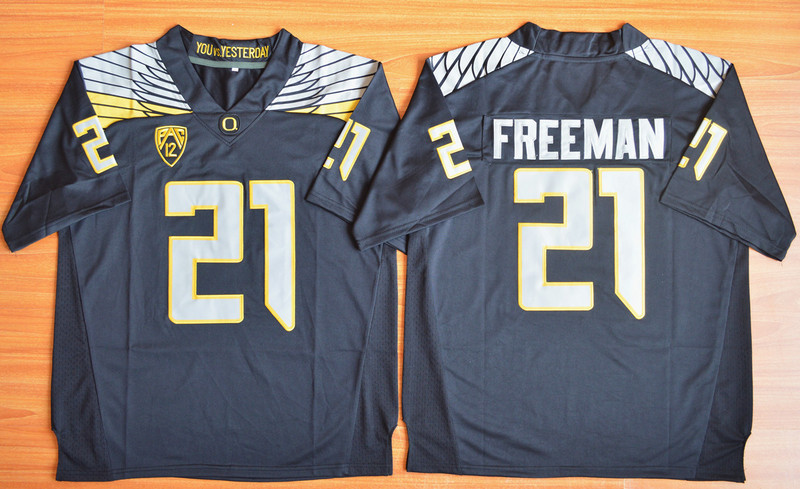NCAA Oregon Ducks #21 Royce Freeman Football Limited Jersey Blac