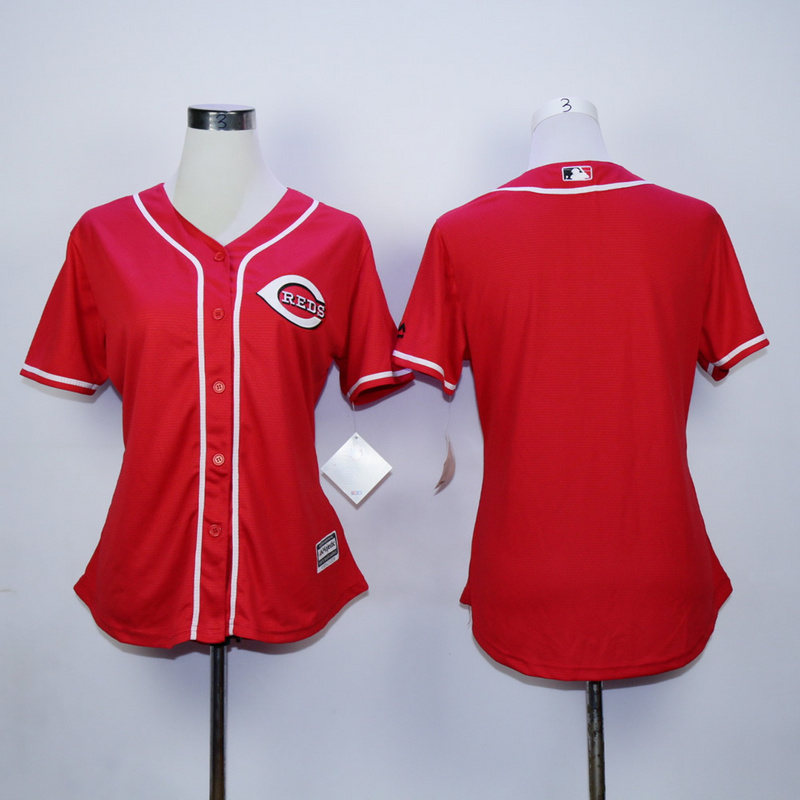 MLB Cincinnati Reds Blank Red Women Jersey