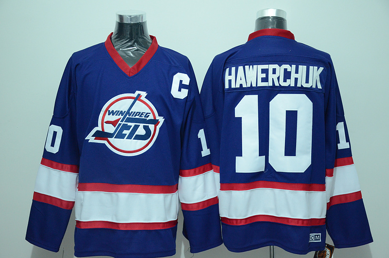 NHL Winnipeg Jets #10 Hawerchuk Blue Jersey
