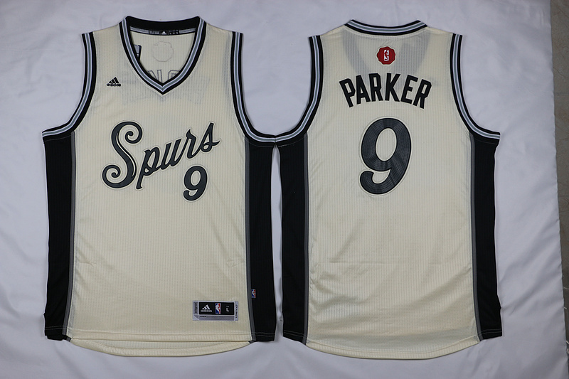 NBA San Antonio Spurs #9 Parker White 2015 Christmas Jersey