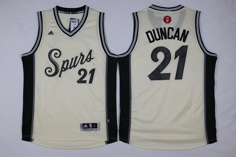 NBA San Antonio Spurs #21 Duncan White 2015 Christmas Jersey