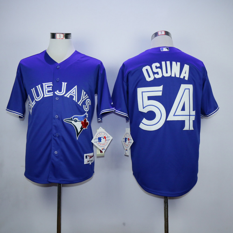 MLB Toronto Blue Jays #54 Osuna Blue Jersey