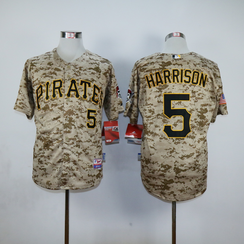 MLB Pittsburgh Pirates #5 Harrison Camo Jersey