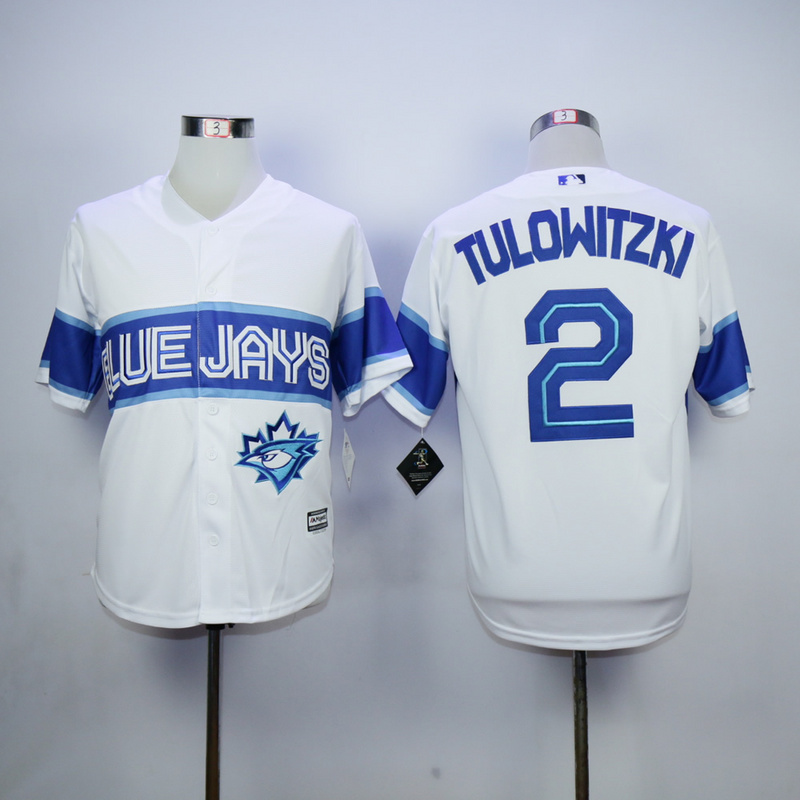 MLB Toronto Blue Jays #2 Tulowitzki White Jersey