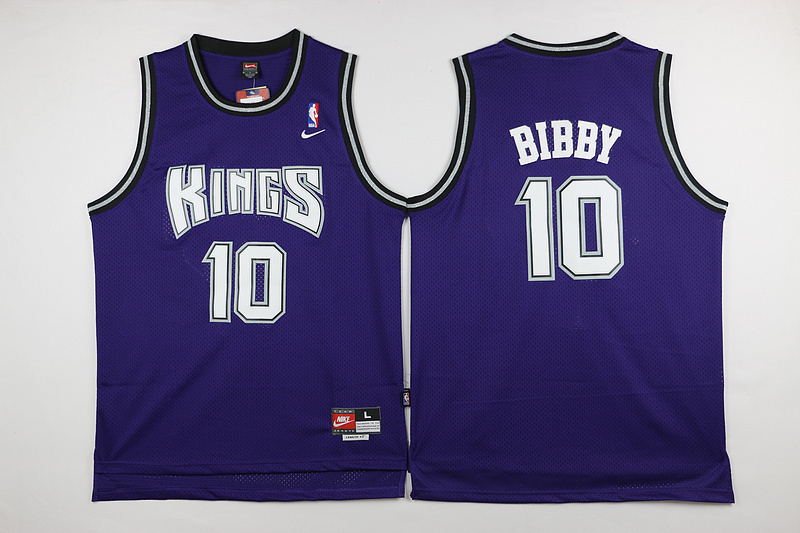 NBA Sacramento Kings #10 Bibby Purple Jersey