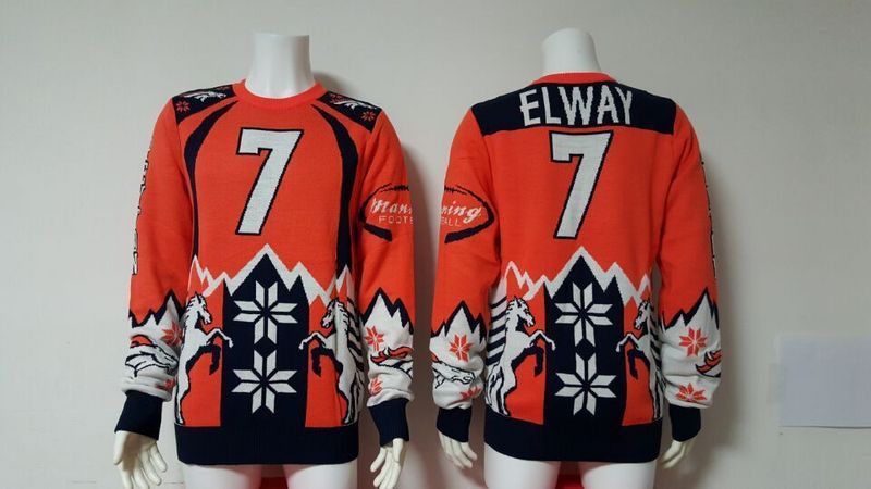 NFL Denver Broncos #7 Elway Sweater