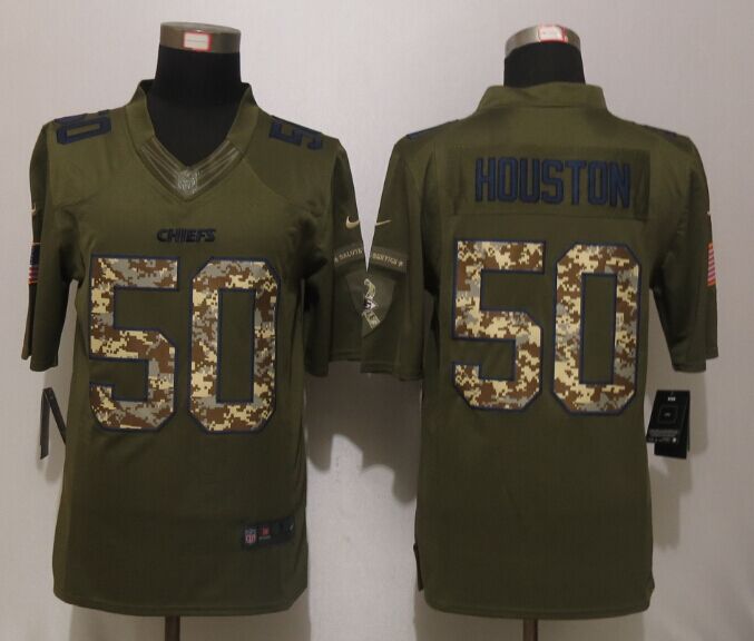 New Nike Kansas City Chiefs 50 Houston Salute To Service Limited Jersey