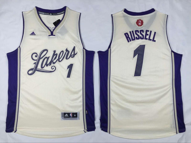 NBA Los Angeles Lakers #1 Russell White 15-16 Christmas Jersey