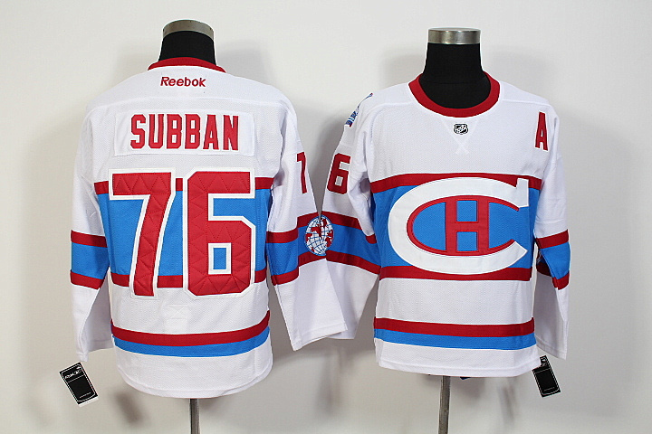NHL Montreal Canadiens #76 Subban White Classic 2016 Jersey