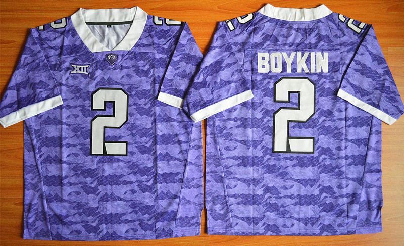 NCAA TCU Horned Frogs #2 Trevone Boykin Limited Football Jersey Purple 