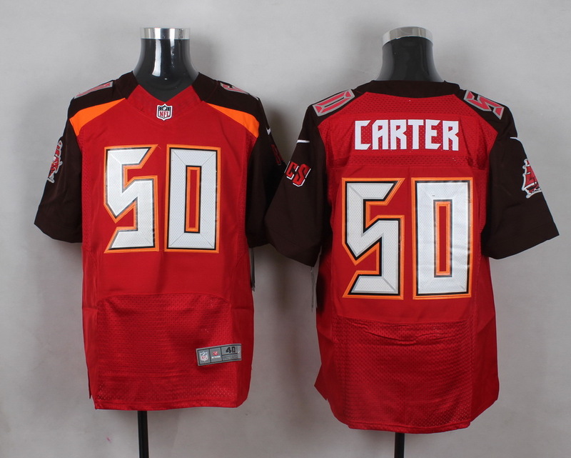 NFL Tampa Bay Buccaneers #50 Carter Red Elite Jersey