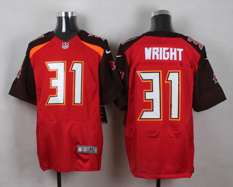 NFL Tampa Bay Buccaneers #31 Wright Red Elite Jersey