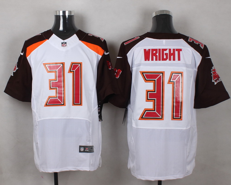 NFL Tampa Bay Buccaneers #31 Wright White Elite Jersey