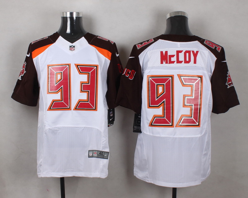 NFL Tampa Bay Buccaneers #93 McCoy White Elite Jersey