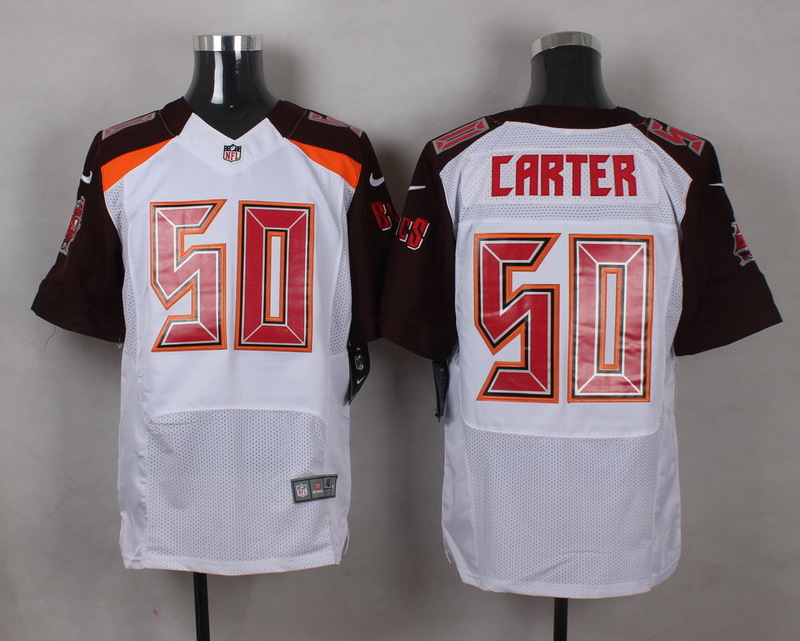 NFL Tampa Bay Buccaneers #50 Carter White Elite Jersey