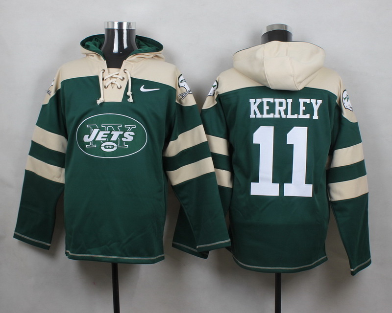 NFL New York Jets #11 Kerley Green Hoodie
