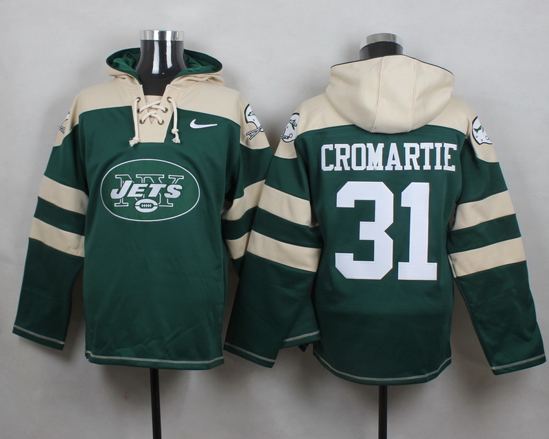 NFL New York Jets #31 Cromartie Green Hoodie