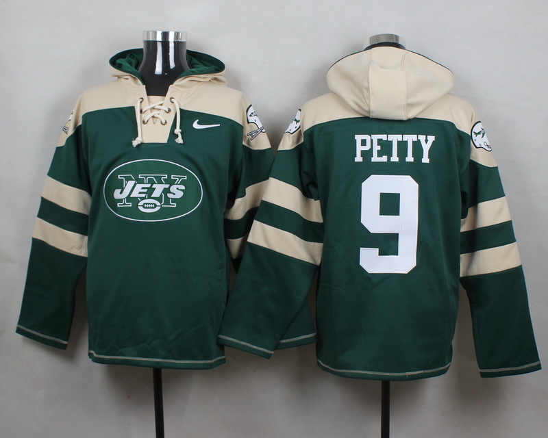 NFL New York Jets #9 Petty Green Hoodie